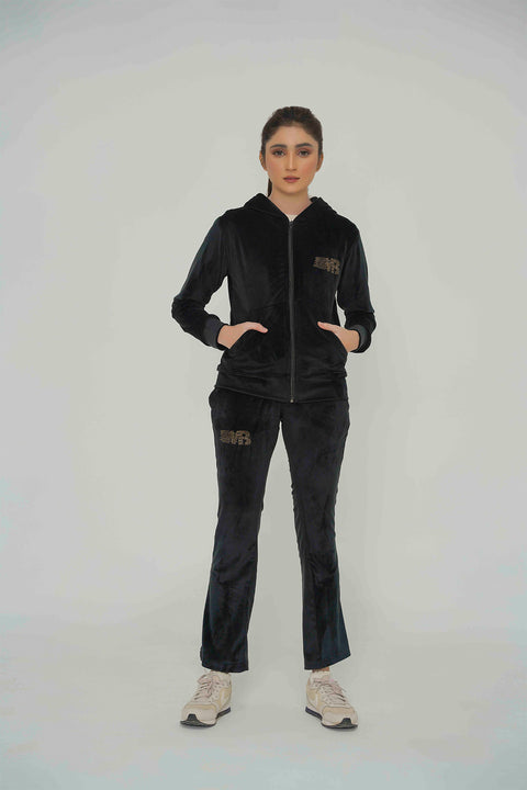 Velvet Black Tracksuit