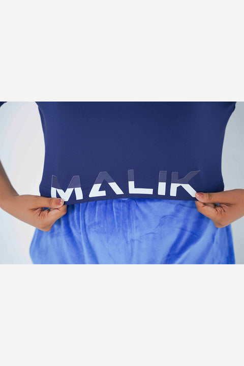 Navy Crop Top