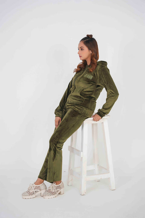 Velvet Olive Tracksuit