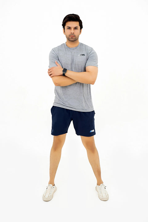 M - Mesh Lycra T-Shirt - Grey