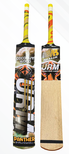 MB Panther Edition CoCount Wood Tape Ball Bat